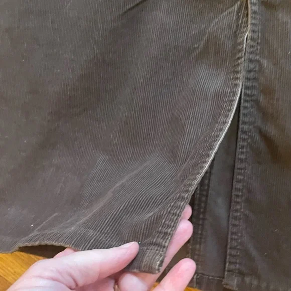 Corduroy Brown Skirt - Picture 6 of 10